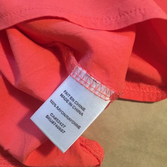 Lily Morgan Coral Blouse - Picture 4 of 5